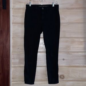 American Eagle Super Stretch Black Skinny Hi-rise Jegging Size 8 Short
